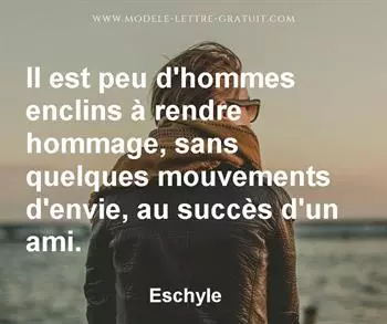 Citation de Eschyle