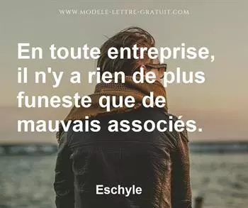 Citation de Eschyle