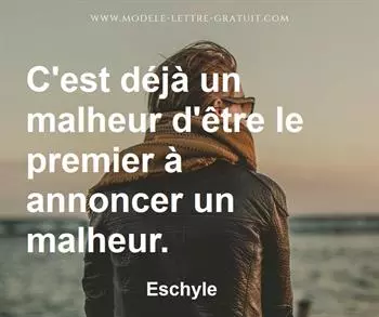 Citation de Eschyle