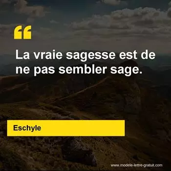 Citation Eschyle