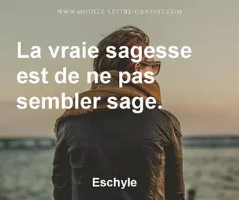 Citation de Eschyle