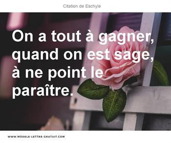 Citations Eschyle