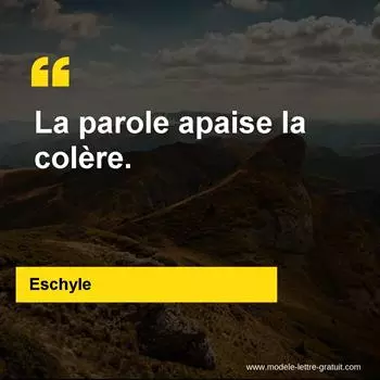 Citation Eschyle
