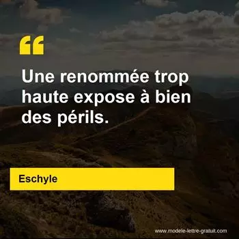 Citation Eschyle