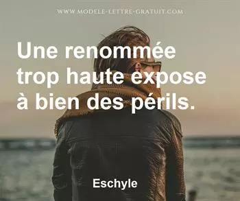 Citation de Eschyle