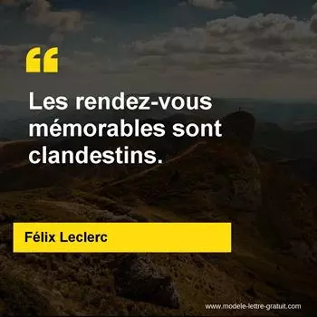 Citation Félix Leclerc