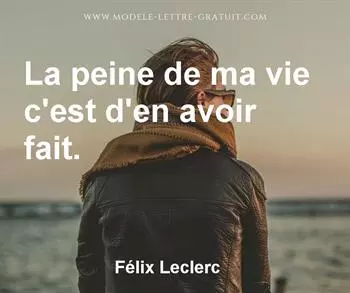 Citation de Félix Leclerc
