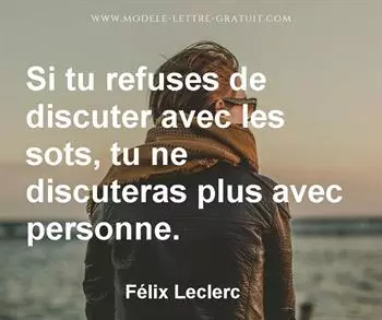 Citation de Félix Leclerc