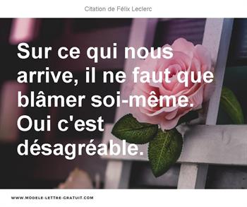 Citations Félix Leclerc