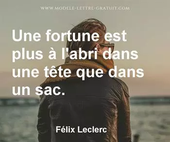 Citation de Félix Leclerc