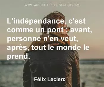 Citation de Félix Leclerc