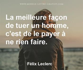 Citation de Félix Leclerc