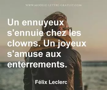 Citation de Félix Leclerc
