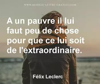 Citation de Félix Leclerc