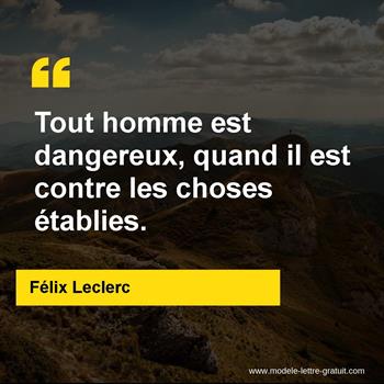 Citation de Félix Leclerc