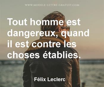 Citation de Félix Leclerc