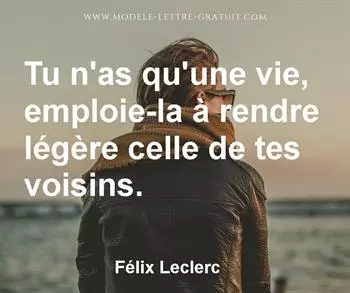 Citation de Félix Leclerc