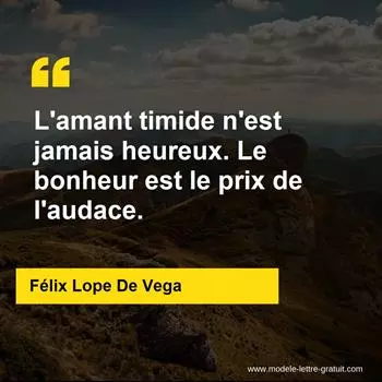 Citation Félix Lope De Vega