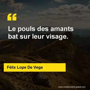 Citation Félix Lope De Vega