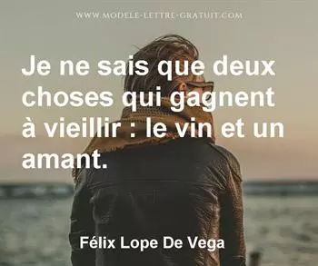 Citation de Félix Lope De Vega