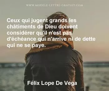 Citation de Félix Lope De Vega
