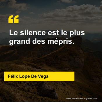 Citation Félix Lope De Vega