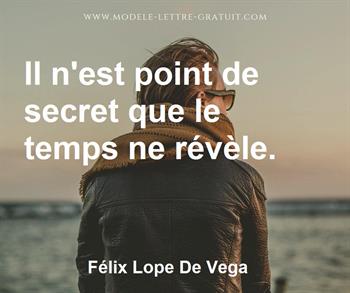 Citation de Félix Lope De Vega