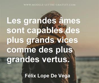 Citation de Félix Lope De Vega