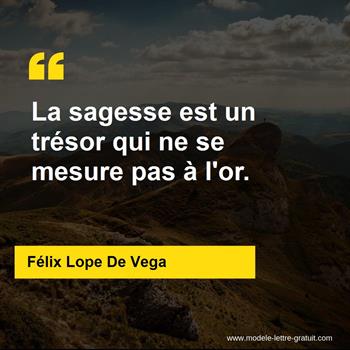 Citation Félix Lope De Vega