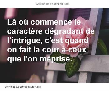 Citations Ferdinand Bac