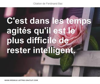 Citations Ferdinand Bac