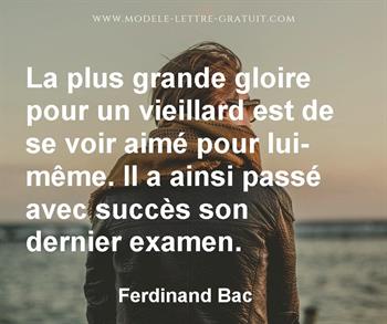 Citation de Ferdinand Bac