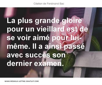 Citations Ferdinand Bac