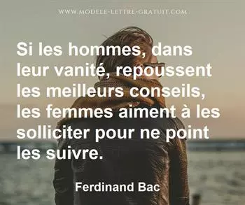 Citation de Ferdinand Bac