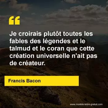 Citation Francis Bacon
