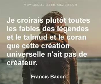 Citation de Francis Bacon