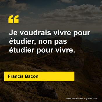 Citations Francis Bacon