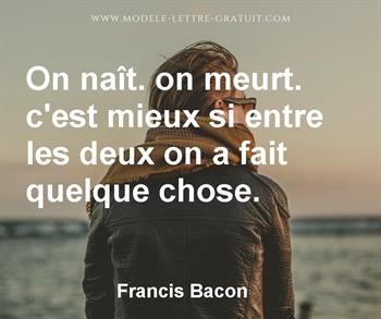 Citation de Francis Bacon