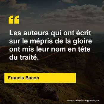 Citation Francis Bacon