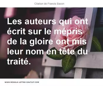 Citations Francis Bacon