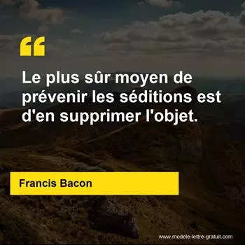 Citation Francis Bacon