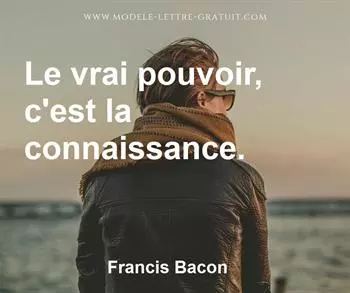 Citation de Francis Bacon