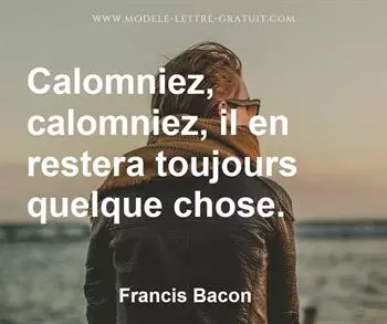 Citation de Francis Bacon