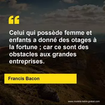 Citation Francis Bacon