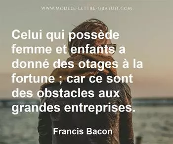 Citation de Francis Bacon