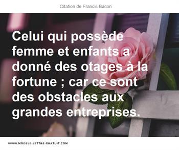 Citations Francis Bacon