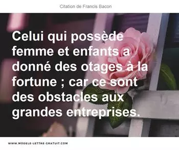 Citations Francis Bacon