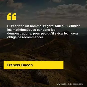 Citation Francis Bacon