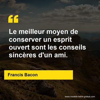 Citation de Francis Bacon