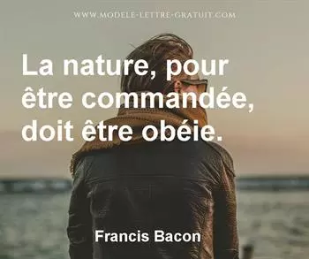 Citation de Francis Bacon